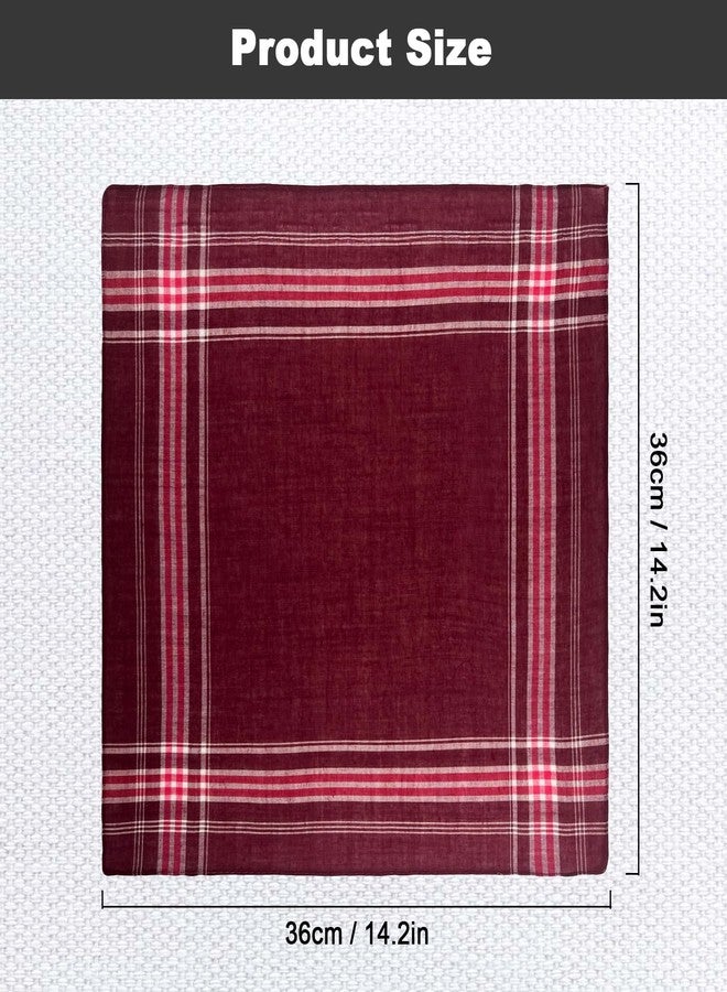 WOXVM Men's Handkerchiefs 12 Pack Soft Handkerchiefs for Men Premium Assorted Mens Pocket Square Gents Hankies, Gifts for Men Women - Image 5